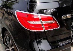 Накладки на задние фонари хромированные для Mercedes Benz W246 B Class 2011-2014